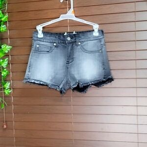 Altar’d State Distressed Gray Wash Denim Cut Off Womens Shorts Size 24/0
